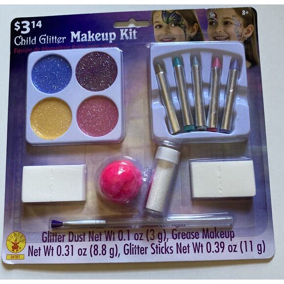 Child Glitter Makeup Kit Set By Rubies. Halloween Costume - Picture 1 of 1